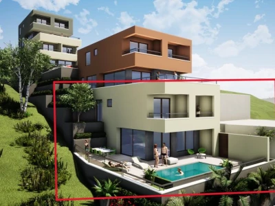 Dvojna Villa iznad centralnog dijela Makarske