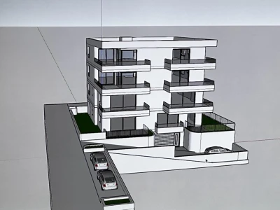 Novogradnja s pogledom na more (85m2), Makarska