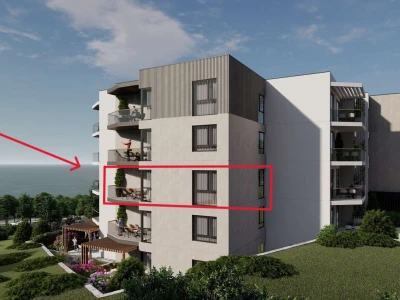 Dvosoban stan u novogradnji s pogledom na more (69m2)