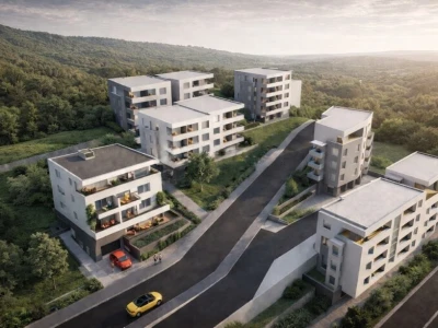 One bedroom apartment in the new building, Makarska